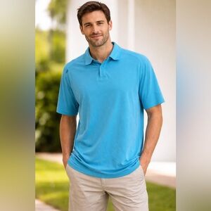 RHONE Vibrant Blue Polo Shirt